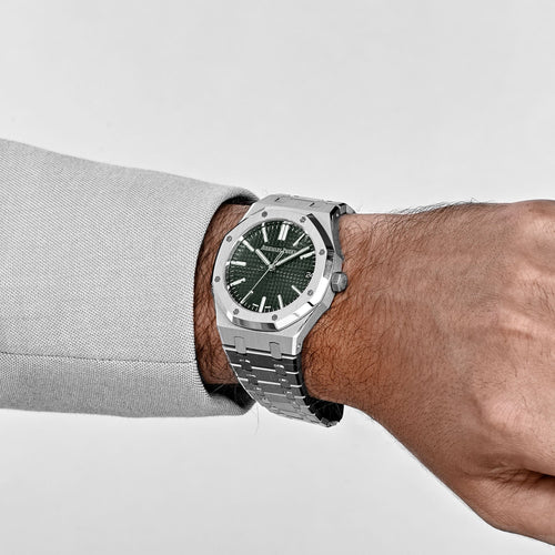 Audemars Piguet Royal Oak 3285 V3 – Swiss Super Clone 15510ST.OO.1320ST.09 Stainless Steel Green Dial (2025)