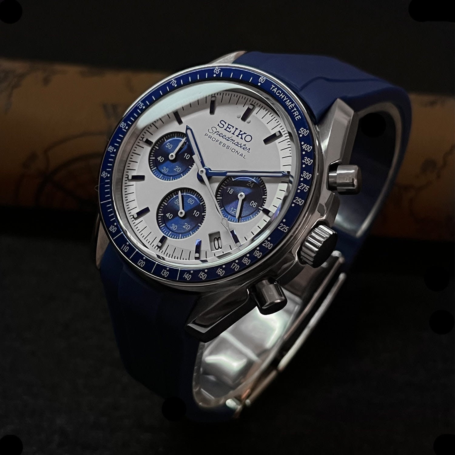 Seiko Blue Panda Speedmaster VK63 Chronograph